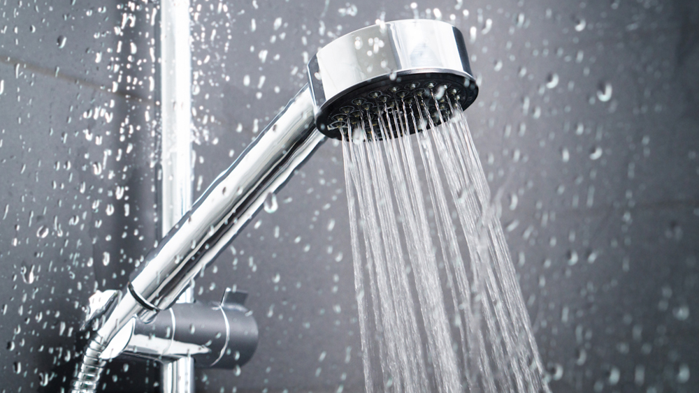 shower head with soft water
