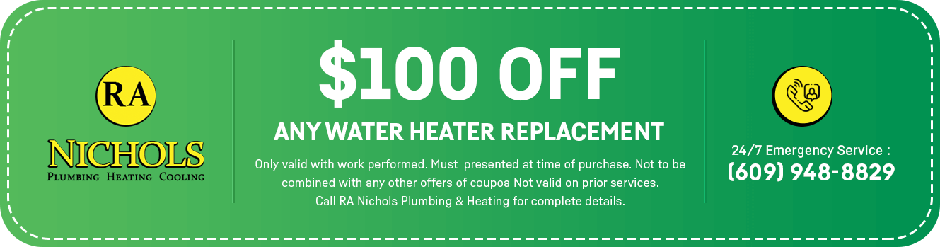 $100 OFF Any Water Heater Replacement