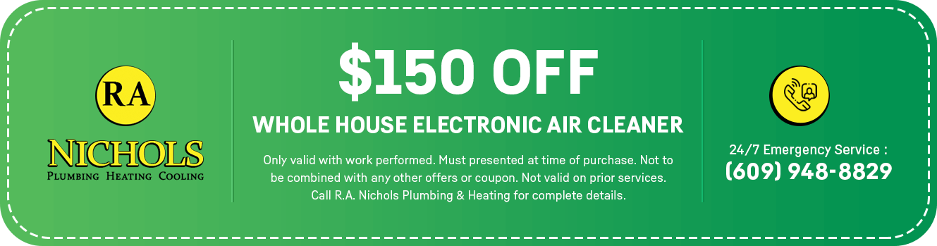 $150 OFF Whole House Electronic Air Cleaner